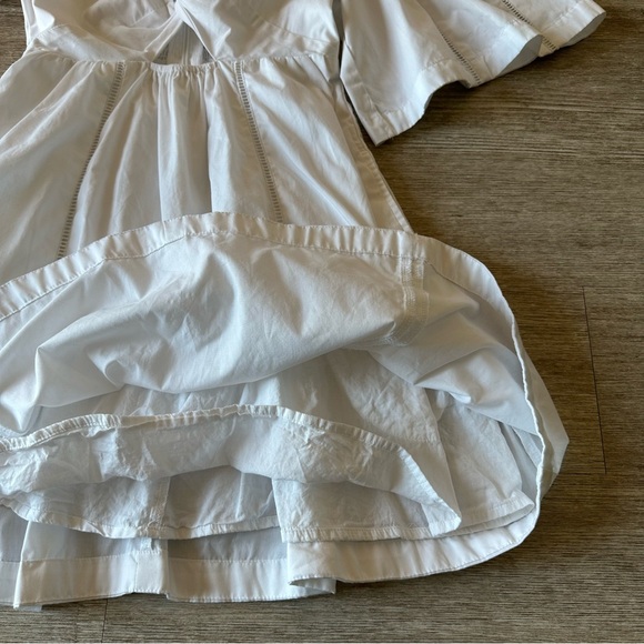 Abercrombie & Fitch Cutout Poplin Mini Dress, White - Picture 8 of 16